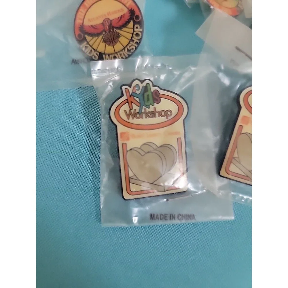 Lot Of 5 Home Depot Kids Workshop Pins PINS ONLY Atlanta Hawks Thrashers